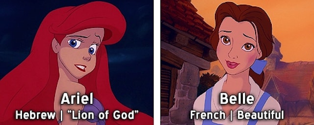 Disney Princess Names Mean Completely Different Things When Translated 5940
