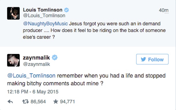 Zayn And Louis Tomlinson Are In A Twitter Fight And Hearts Are Breaking