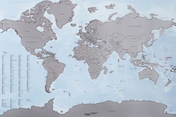 behold the i was here scratch off world map 20