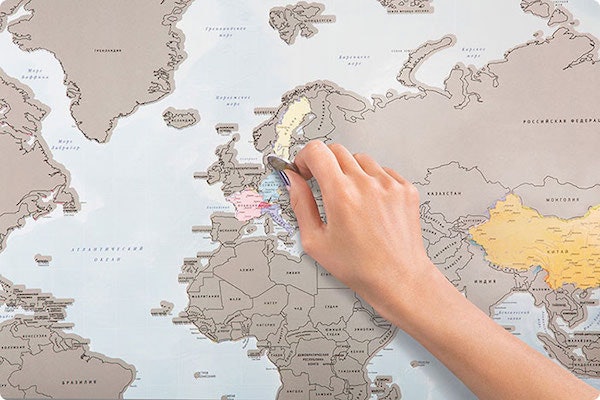 This World Map Lets You Scratch Off All Of The Places You Ve Been