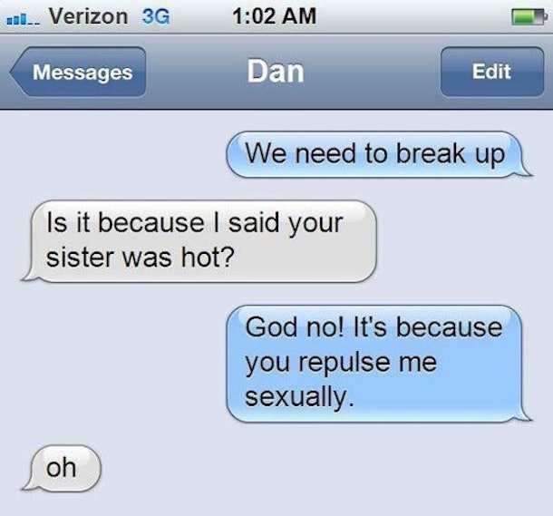 16 BreakUp Texts That Will Make You Thankful You're Single (Photos)