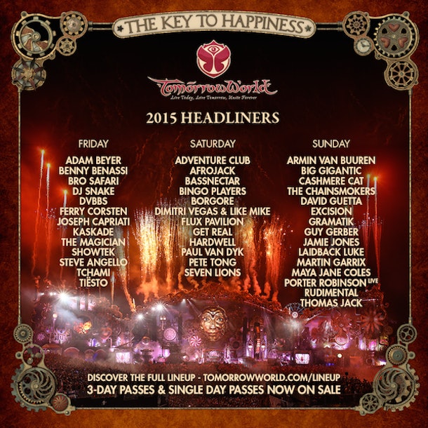 The Lineup For TomorrowWorld 2015 Will Completely Blow You Away