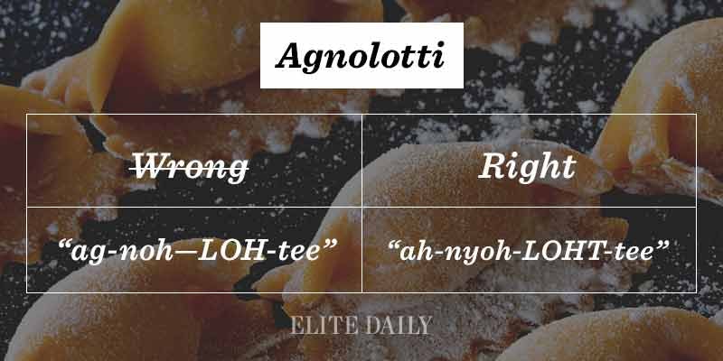 25 Of Your Favorite Italian Foods You've Been Saying