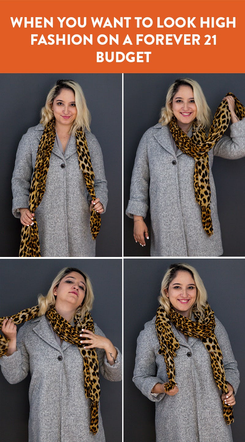 Protect Your Neck 5 Unconventional Ways To Wrap Your Scarf This Fall   Scarf 1 Lepoard Scarf 