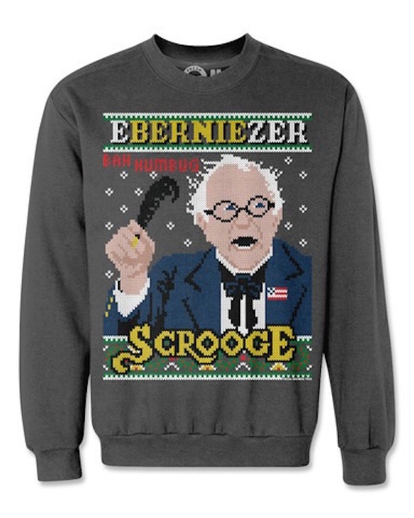 you can get an ugly christmas sweater with your favorite bernie sanders christmas sweater
