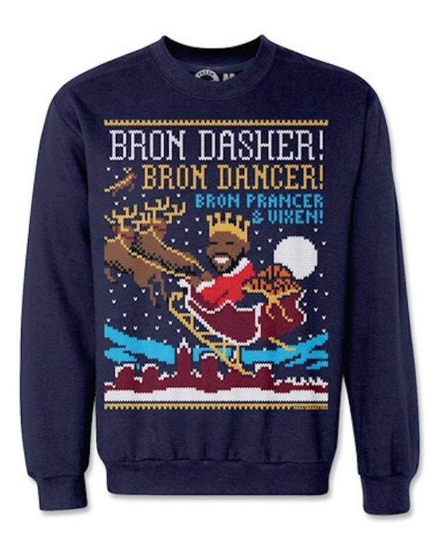 lebron james ugly christmas sweater