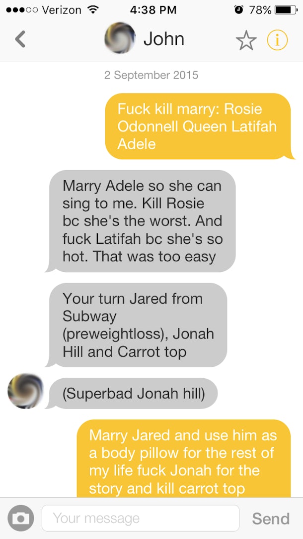 Best lines for bumble