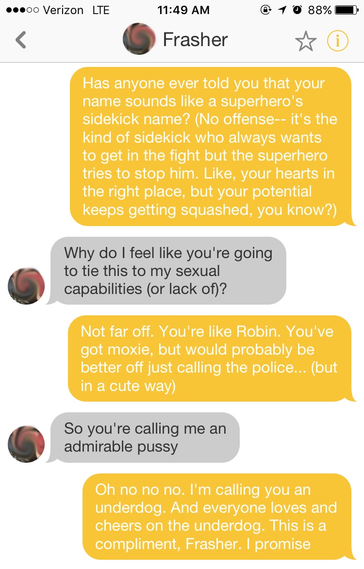 pick up lines online dating