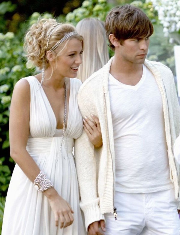 gossip girl white party serena dress