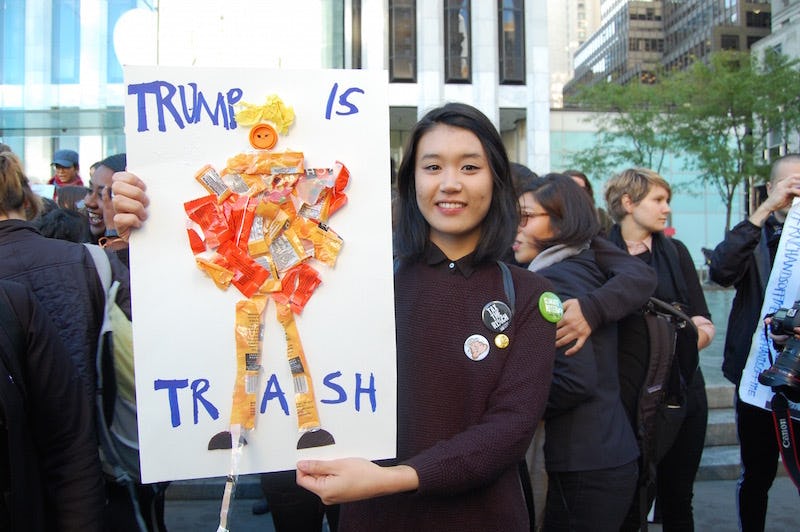 insecure women signs at protest insecure women signs at protest