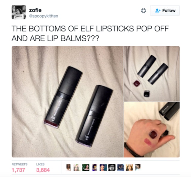 This E.L.F. Lipstick's Hidden Compartment Is MindBlowing