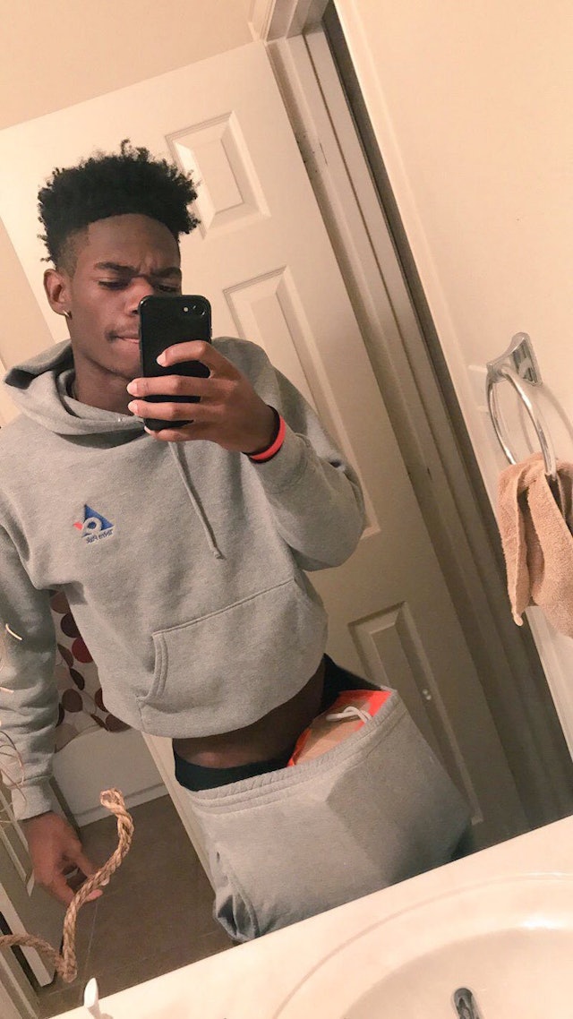 big dicks in grey sweatpants