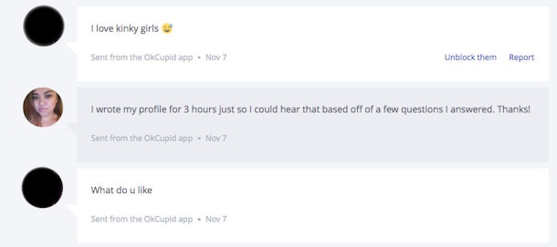 The 23 Messages Women Get From Men On OkCupid