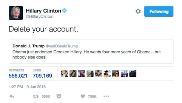 Top Politics Tweet From 2016 Is From Hillary Clinton's ...
