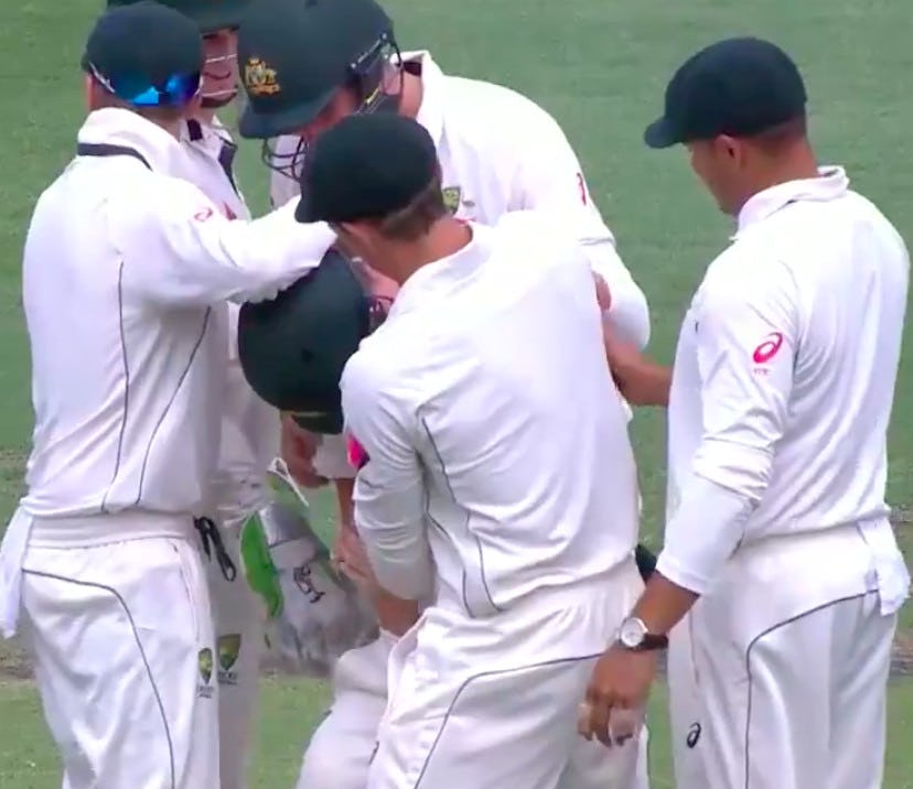 Australian Cricketer Hilton Cartwright Hit In Dick By Cricket Ball