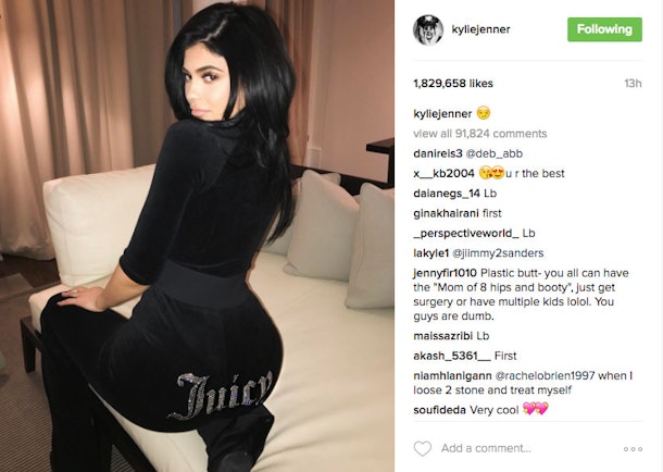 Kylie Jenner Rocks Juicy Couture Tracksuit In New Pics 