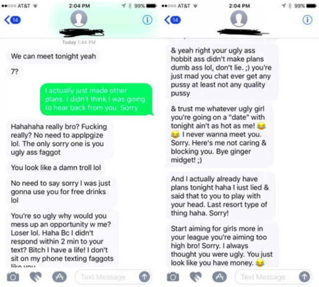 tinder date down guy crazy loses turned pretty