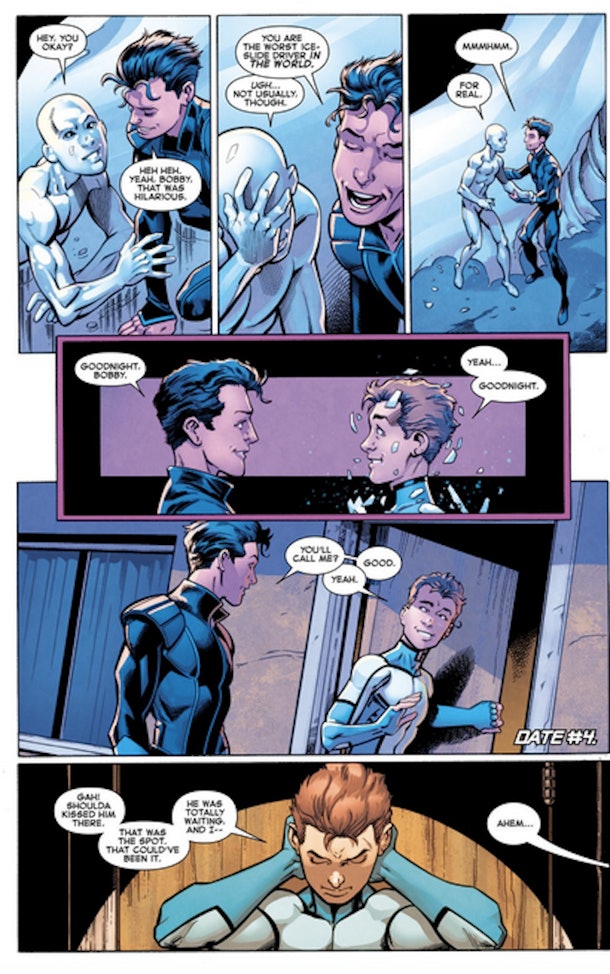 X Men Character Iceman Finally Lands First Gay Kiss In Comic 9488
