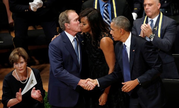 George W. Bush Expresses Admiration For Michelle Obama