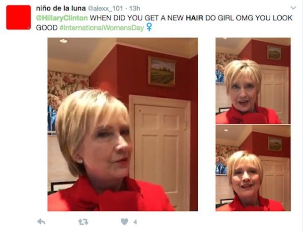 Hillary Clinton Showed Off New Haircut On Snapchat