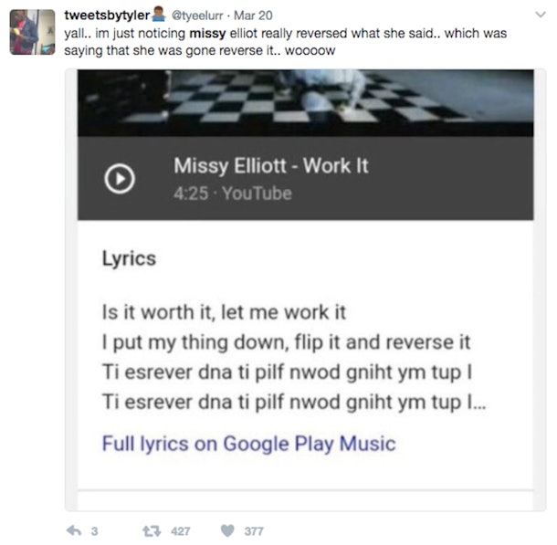 The Internet Found Out What Missy Elliott Says In Work It