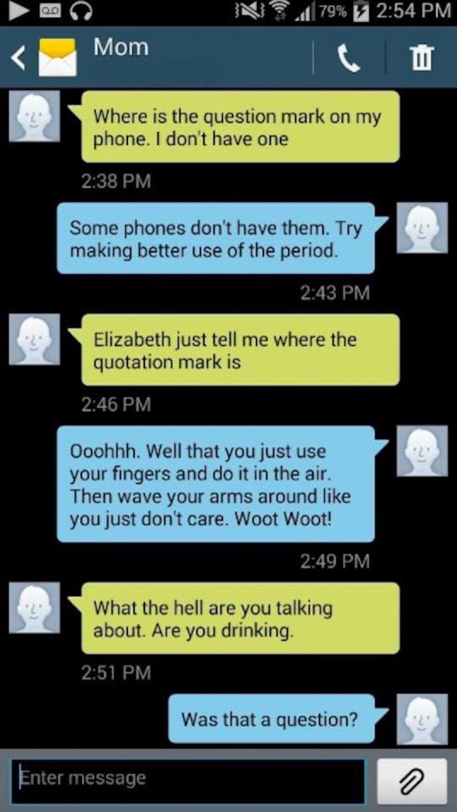 Daughter Cant Stop Trolling Her Mom Over Texts
