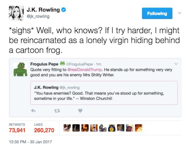 Best JK Rowling Tweets Of 2017