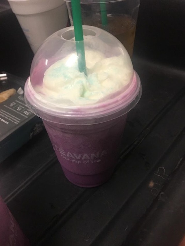 Leaked Starbucks Photo Reveals New Unicorn Frappuccino