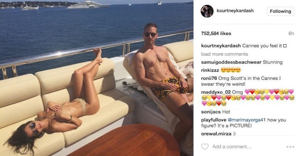 Kourtney Kardashian Kisses Younes Benjima In Cannes Pics