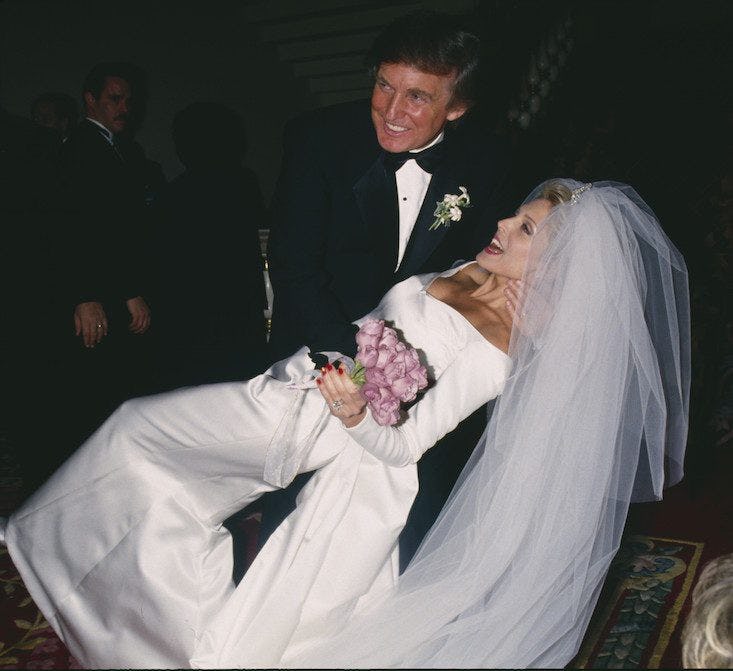 Photos Of Donald Trump’s Weddings Show They Were Extravagant Affairs