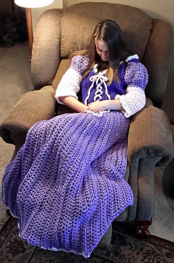 Princess Dress Blankets Are Magical But You Need To Crochet Them Yourself