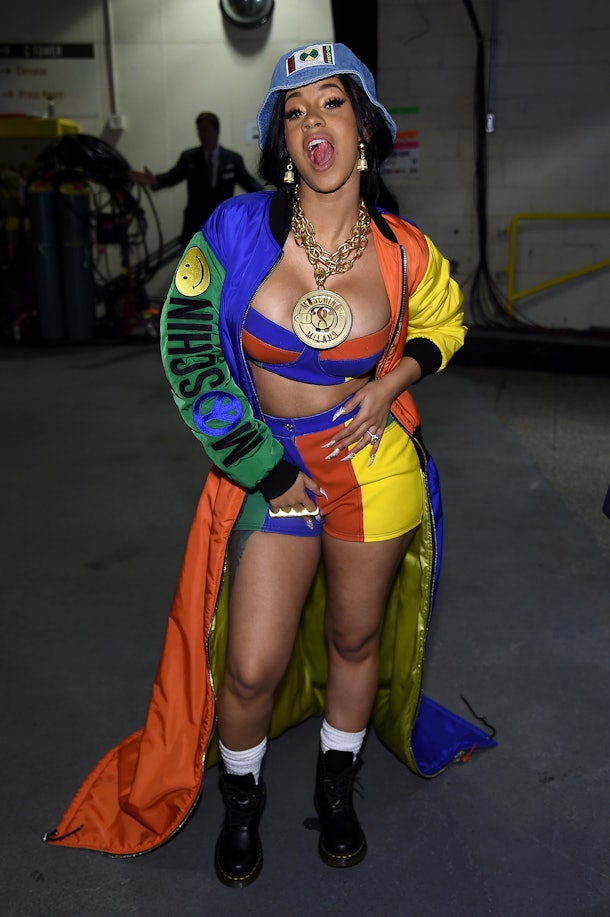 Cardi B S 2019 Grammys Performance Outfit Is The Bedazzled Bodysuit You Never Knew You Needed