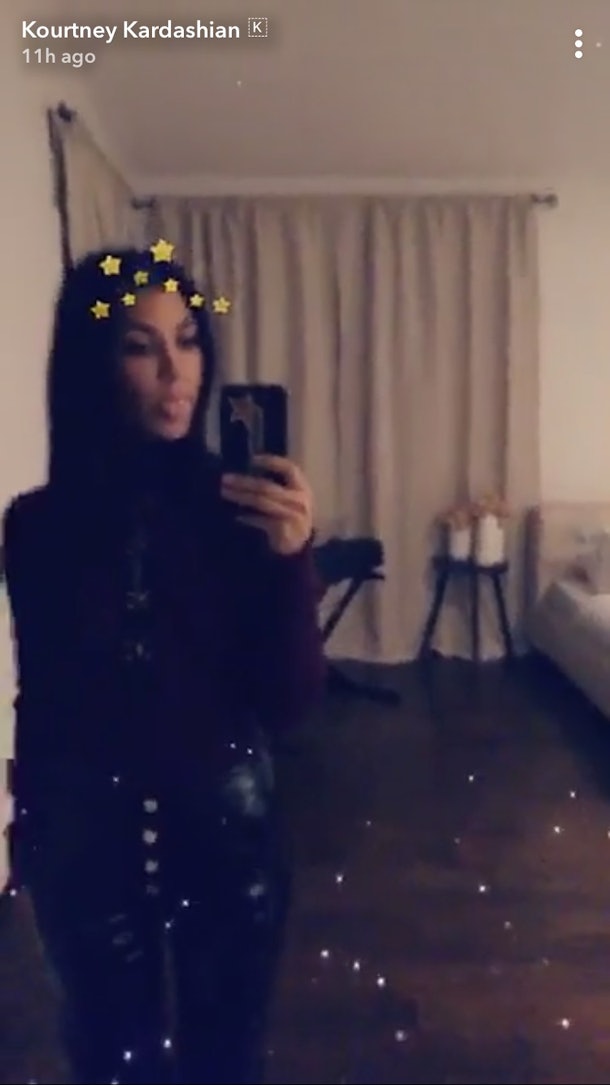 Kourtney Kardashian Responds To Pregnancy Rumors With Picture On