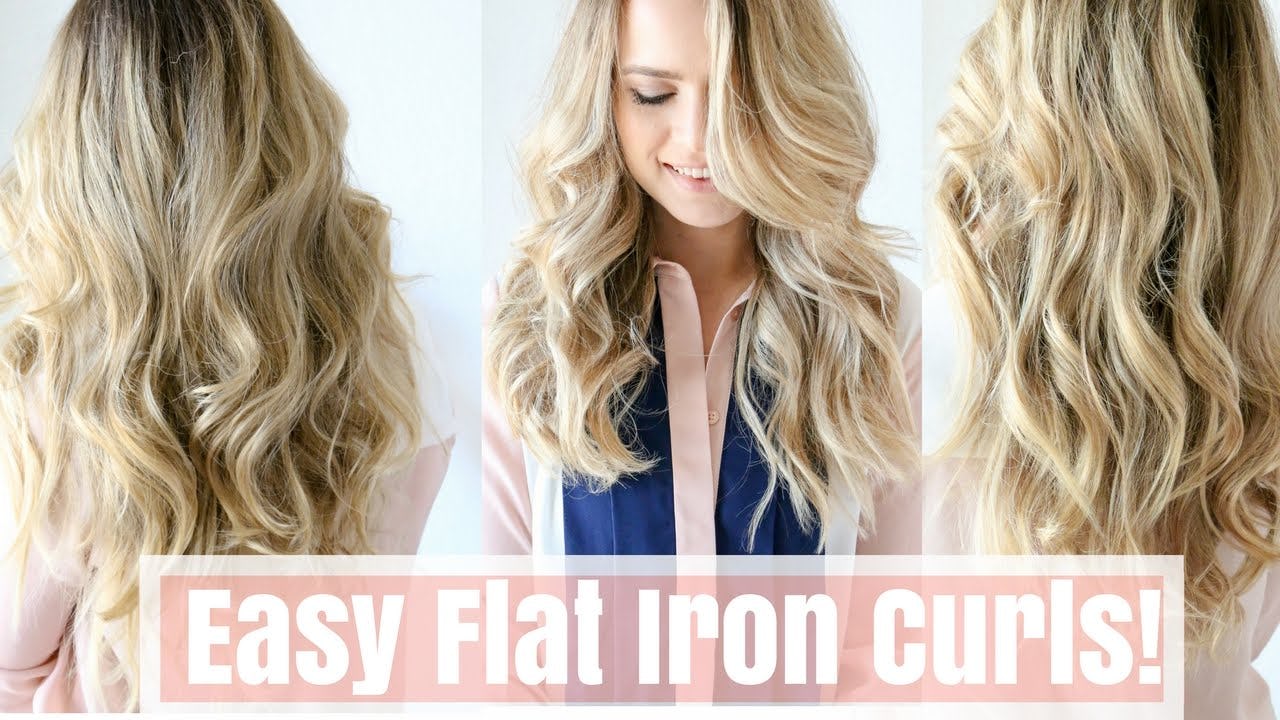 how to create curls with a flat iron