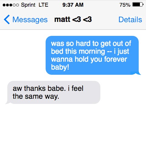 romantic things to text your girlfriend