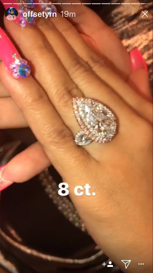 Cardi B’s Engagement Ring From Offset Will Make You Do A