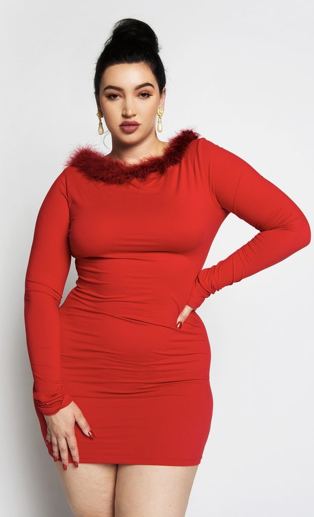 plus size holiday dresses with sleeves