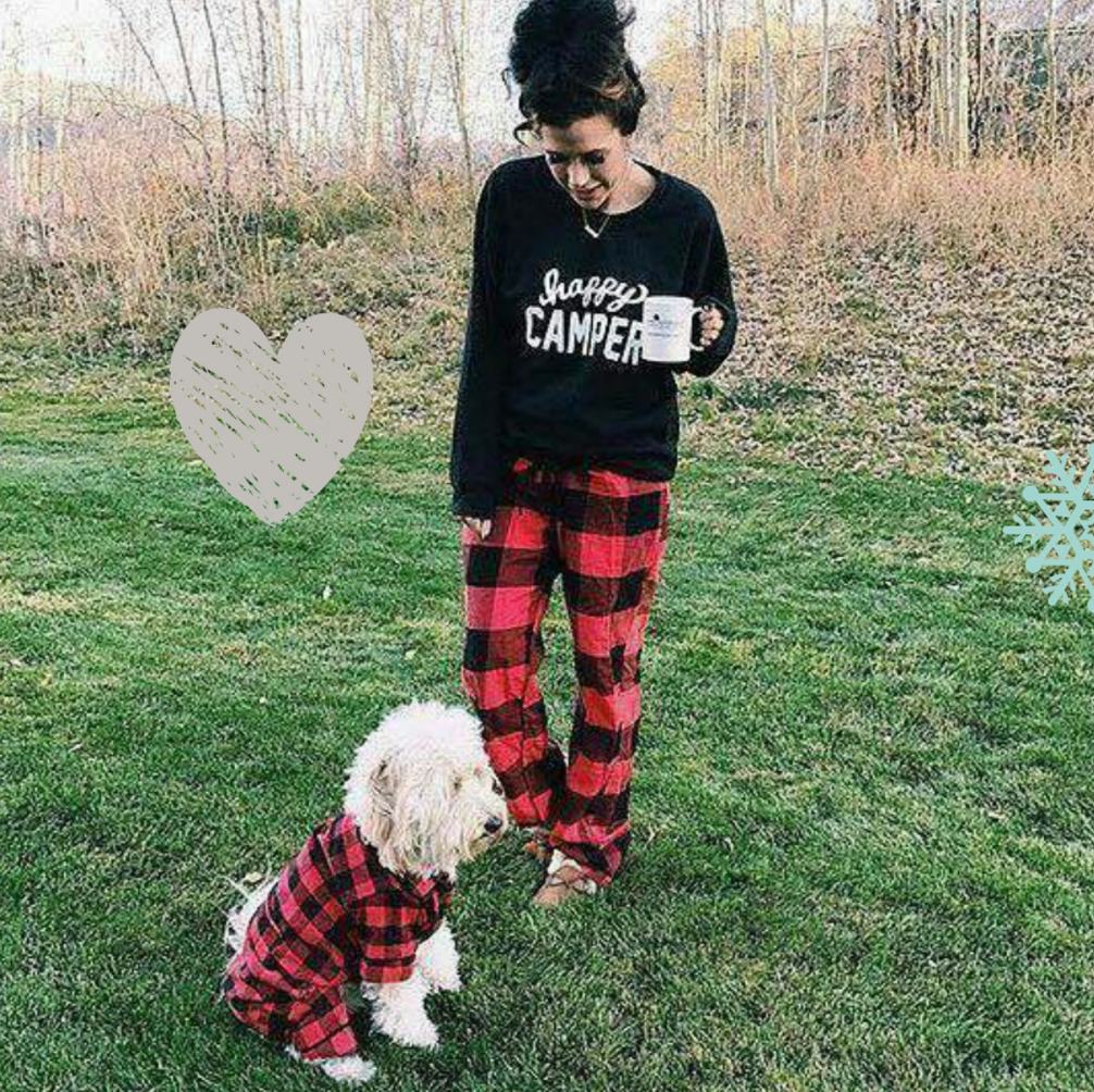 matching dog and baby pajamas