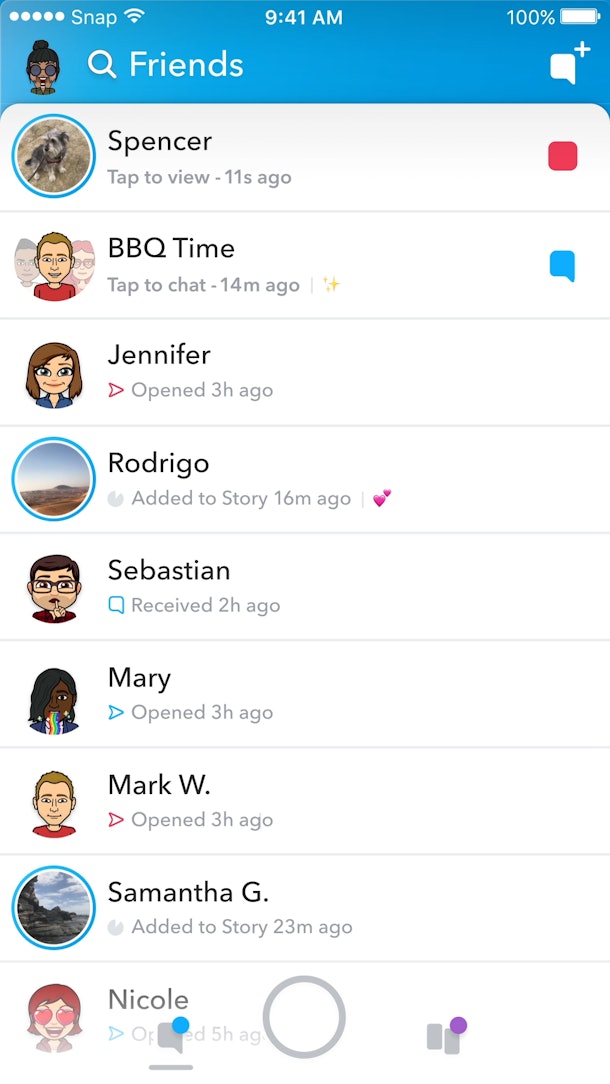 snapchat friends stories means snap feed redesign names funny snapchats wtf because un left format app sur les jour mise