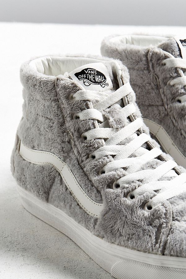 fuzzy vans high top