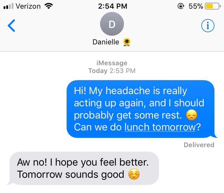 How To Cancel Plans With A Friend Over Text According To An Expert