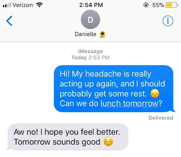How To Cancel Plans With A Friend Over Text According To An Expert