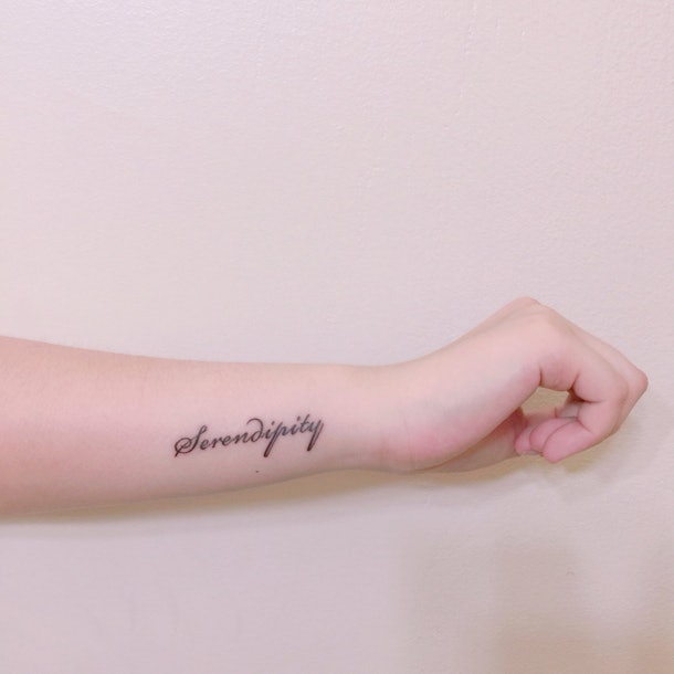 9 One Word Tattoos That Are So Simplistic & Beautiful