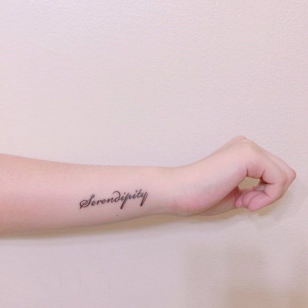 9 One Word Tattoos That Are So Simplistic & Beautiful