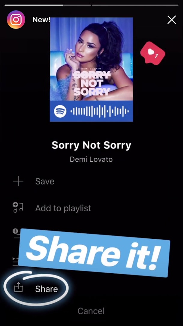 How To Share Spotify Songs To Your Instagram Story Without ...
