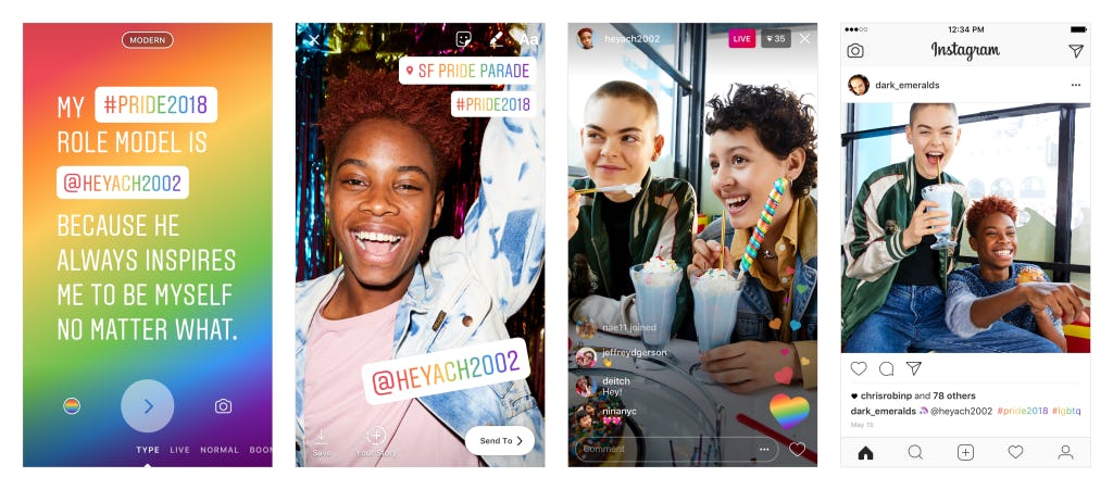 Instagram's Pride Features For Pride Month Include Rainbow Hashtags ...