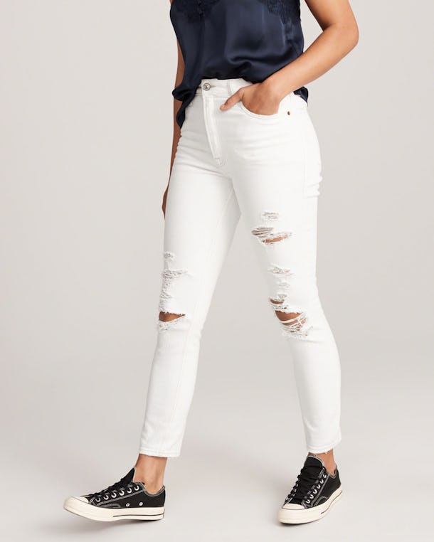 ultra high rise kick flare jeans abercrombie