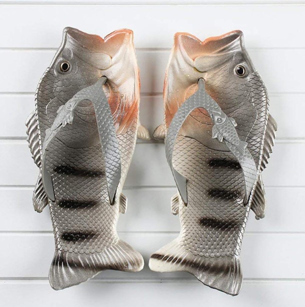 Where To Buy Rubber Fish Slippers Because Of Course These Are Real