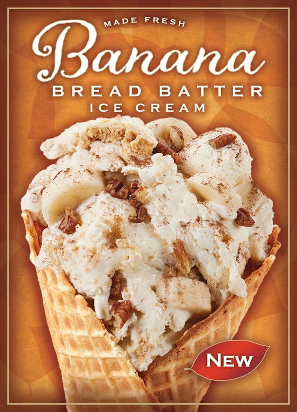 Cold Stone Creamery's Banana Bread Batter Ice Cream Is A Tasty Fall Flavor