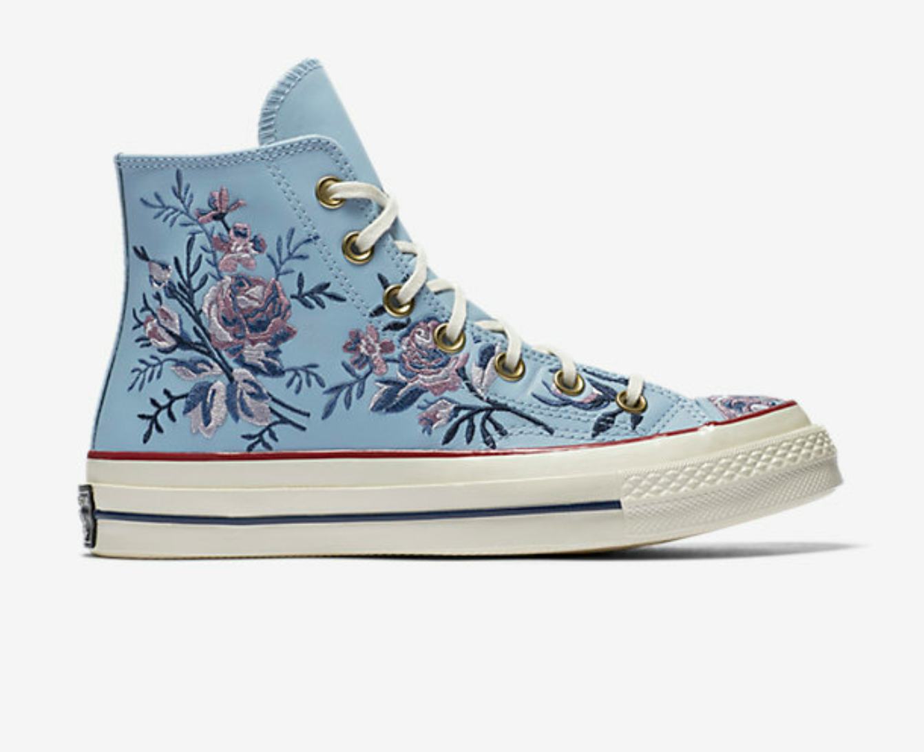 Converse's Floral Embroidered Sneakers Are Blooming With Retro Vibes